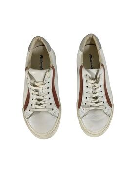 Madewell Delia Sidewalk Low-top Sneakers White Classic Leather size 7